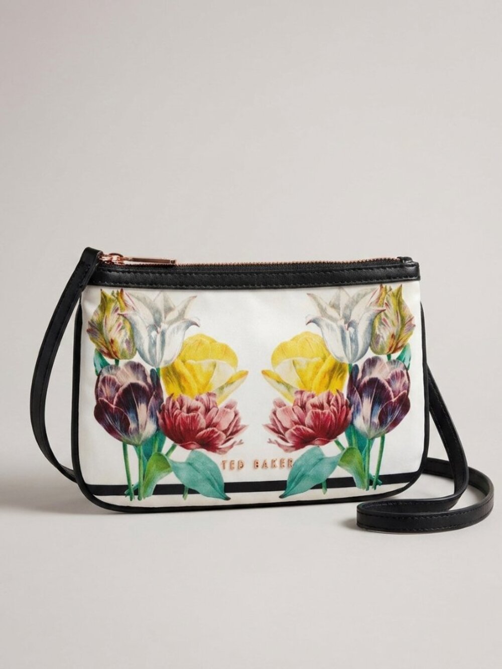 Ted Baker Tranquility Gardina Floral Crossbody Bag Pink Print Purse - Picture 1 of 10